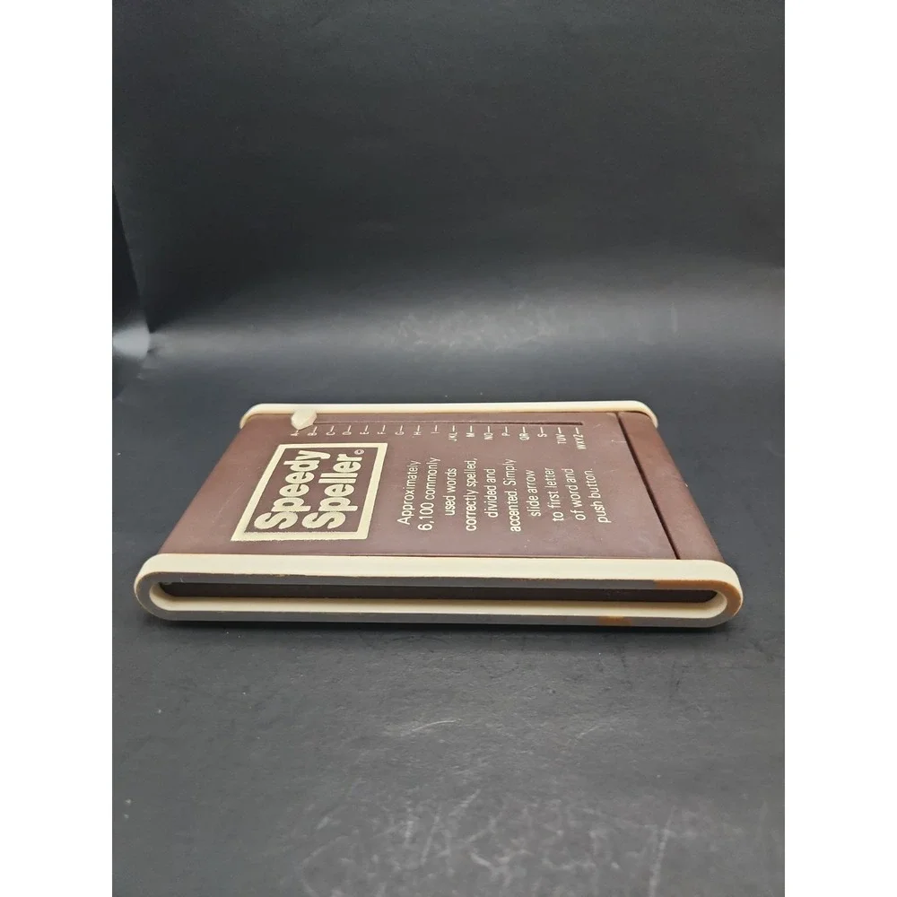 Vintage 1970s  Speedy Speller Retro Mechanical Desktop Word Finder Spell Checker
